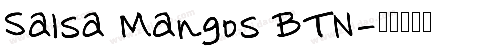 Salsa Mangos BTN字体转换